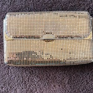 Gold evening bag